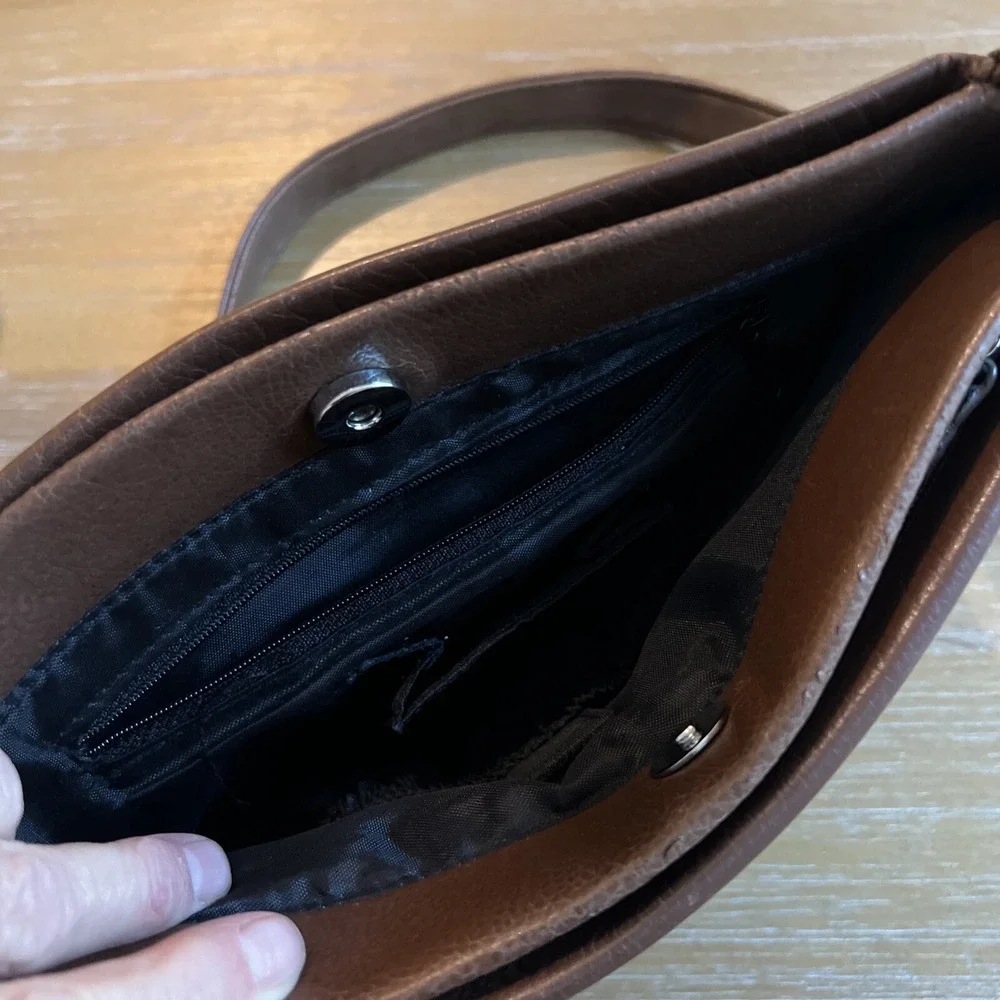 STONE MOUNTAIN  Shoulder Bag‎ Purse Handbag  Leather EUC
